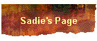 Sadie's Page